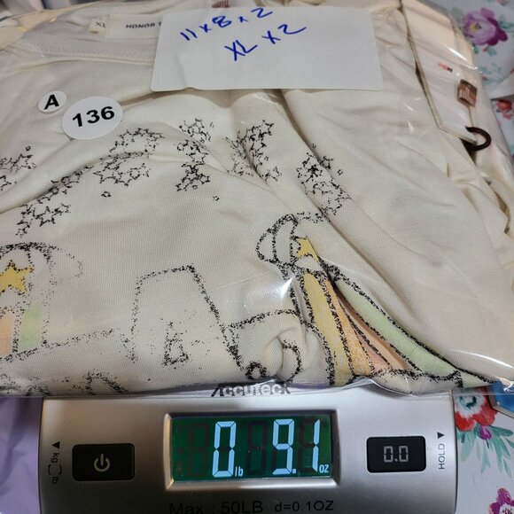 Honor The Gift Women's Cropped T-Shirt Short Sleeves XL Rayon Spandex 2-Pk NWT - Picture 15 of 15